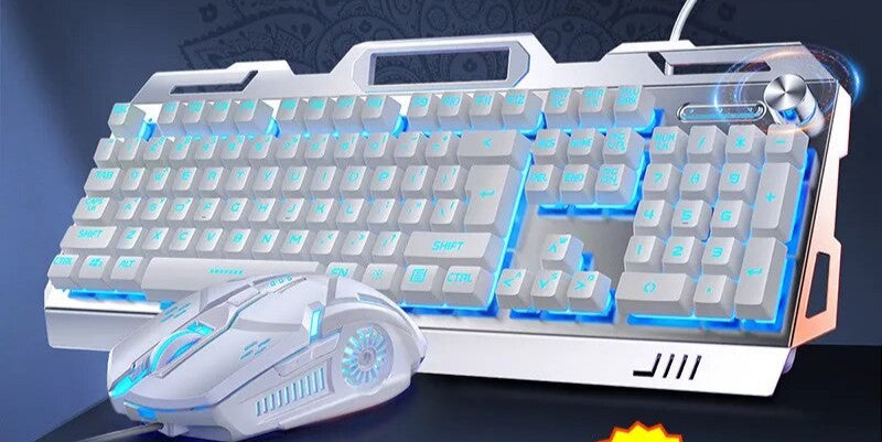 Gaming keyboard and mouse headset set