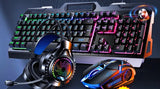 Gaming keyboard and mouse headset set