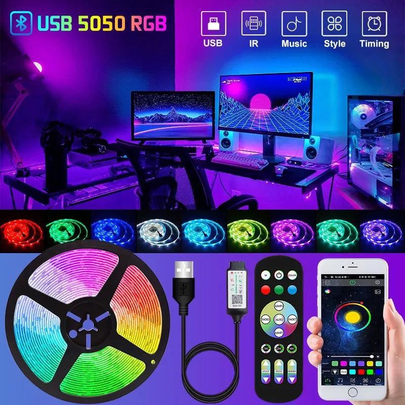 5050 rgb deals led strip lights