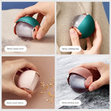 Clothes fluff removal roller ball