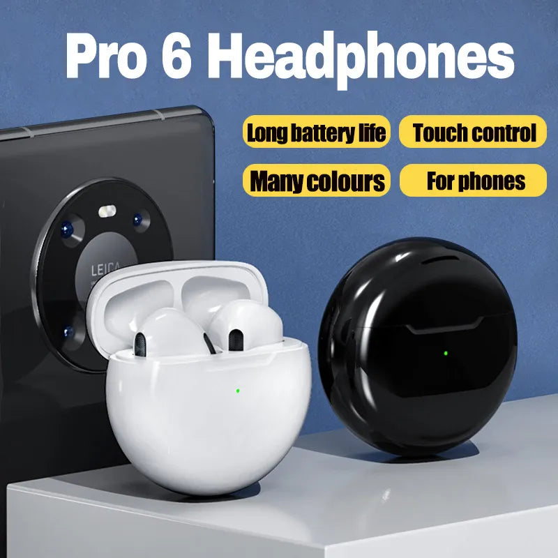 Pro 6 TWS Wireless Headphones