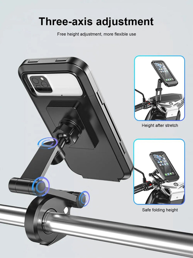 Waterproof Motorcycle Bike Mobile Phone Holder